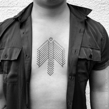 Contemporary tribal pattern by tattooist Jaya Suartika