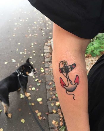 Cool anchor tattoo