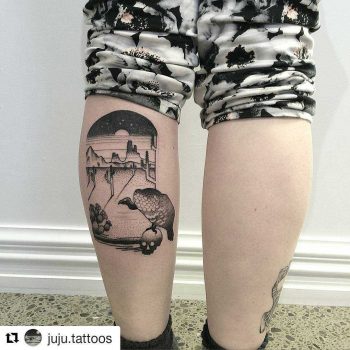 Desert landscape by Juju Tattoos