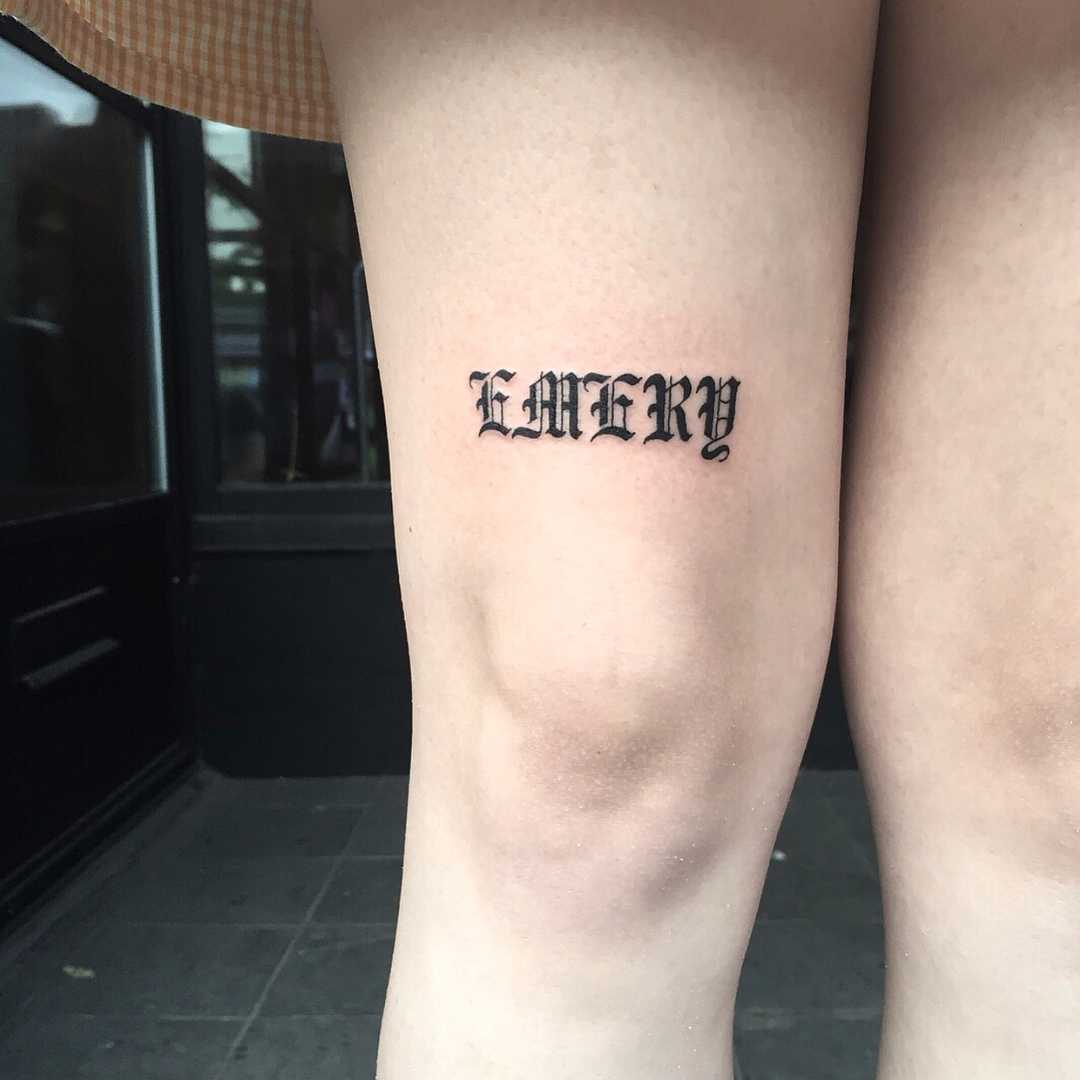Emery tattoo