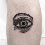 Engraved style eye by Deborah Pow