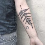 Fern leaf tattoo by Ella Bell