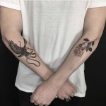 Forearm tattoos by Smick Tattooer