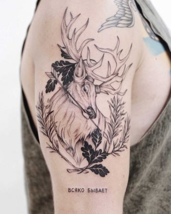 Forest spirit tattoo by Finley Jordan