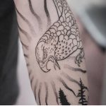 Hawk tattoo by Jonas Ribeiro