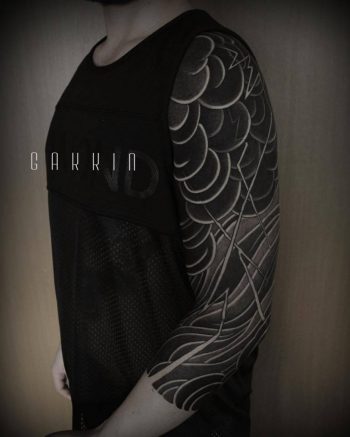 Japanese blackwork style sleeve