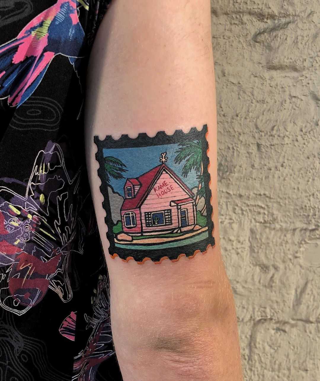 Kame House tattoo by Eugene Dusty Past