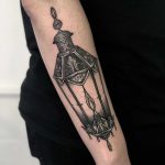 Lantern tattoo by Lozzy Bones