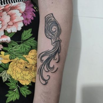 Life is a river tattoo by artist Meritattoon