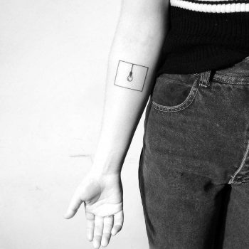 Lightbulb tattoo by Chinatown Stropky