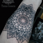 Mandala tattoo by Thomas Goossens
