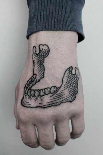 Mandible tattoo by Andrei Svetov