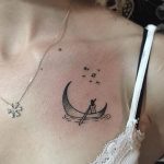 Moon gondola tattoo