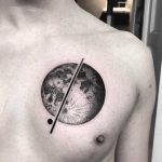 Moon tattoo by Wagner Basei