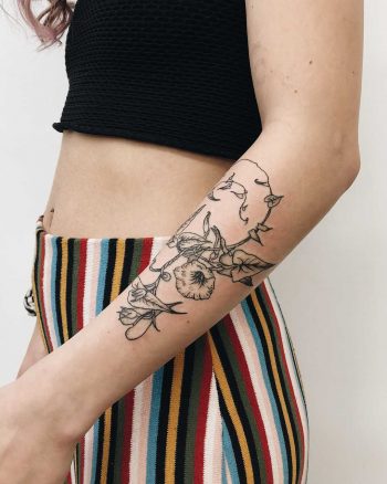 Morning Glory tattoo by Finley Jordan