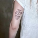 Mountain heart tattoo