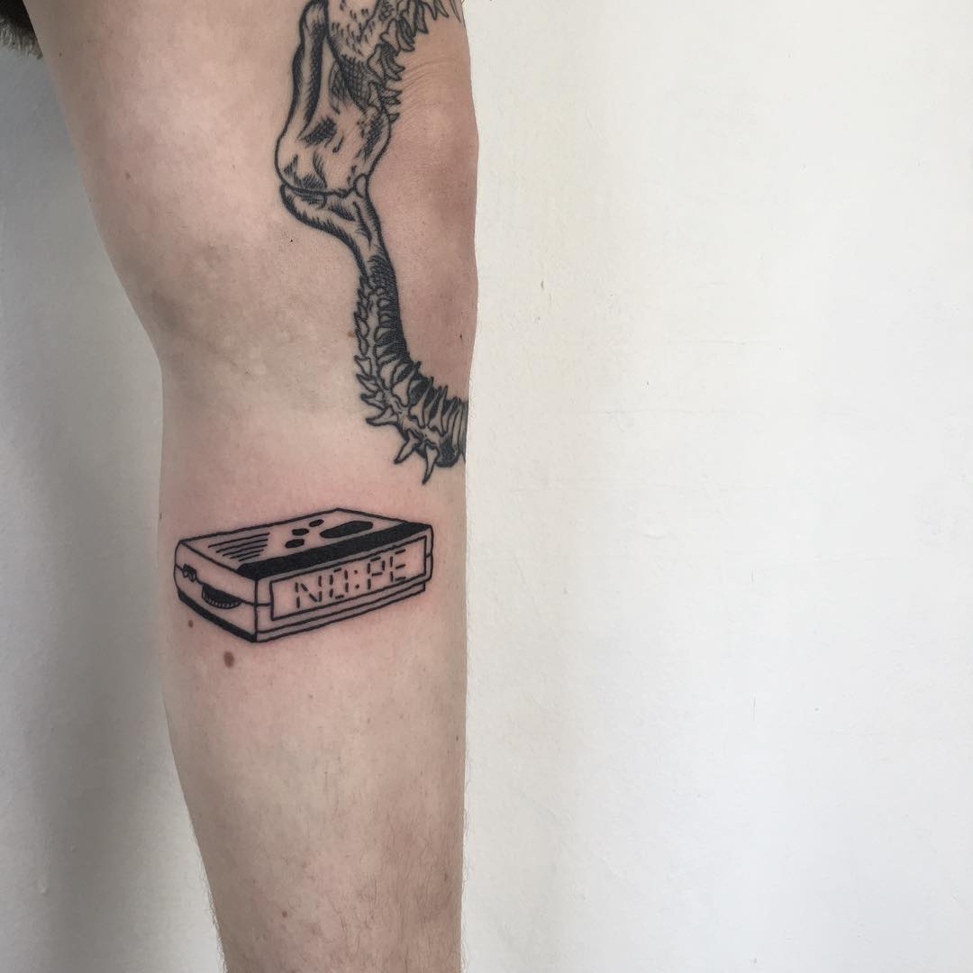 NO PE tattoo by tattooist yeahdope