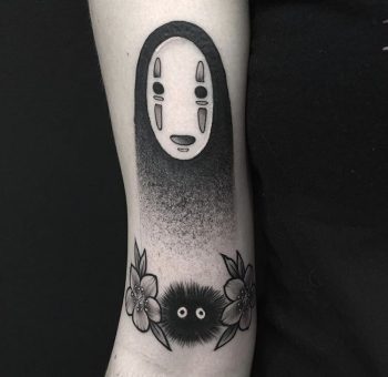 No Face tattoo by Blayne Bius
