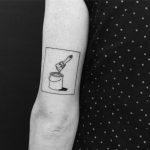 Paint bucket tattoo by Chinatown Stropky