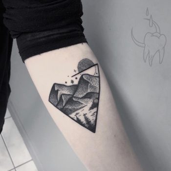 Solitude landscape tattoo