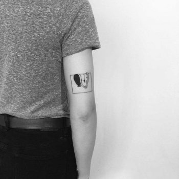 Tattoo inspired by Dali's painting by Chinatown Stropky