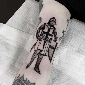 Templar knight tattoo by Miedoalvacio