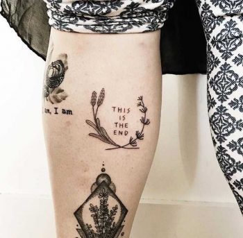 This is the end tattoo by Kelli Kikcio