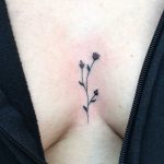 Tiny flower on a sternum by Agataris