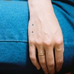 Tiny stars tattoo by Stanislava Pinchuk