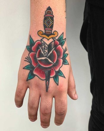 Traditional tattoo by Łukasz Krupiński