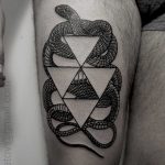 Triangles and snake by Andrei Svetov