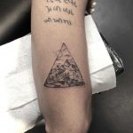 Triangular scenery tattoo by Conz Thomas