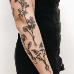 Various unearthed plant tattoos by Finley Jordan