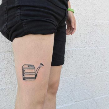 Watering can tattoo by yeahdope