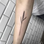 Wild plant stem tattoo
