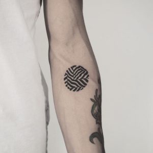 Abstract black rectangle tattoo - Tattoogrid.net