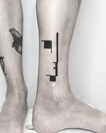 Bauhaus tattoo by Annelie Fransson