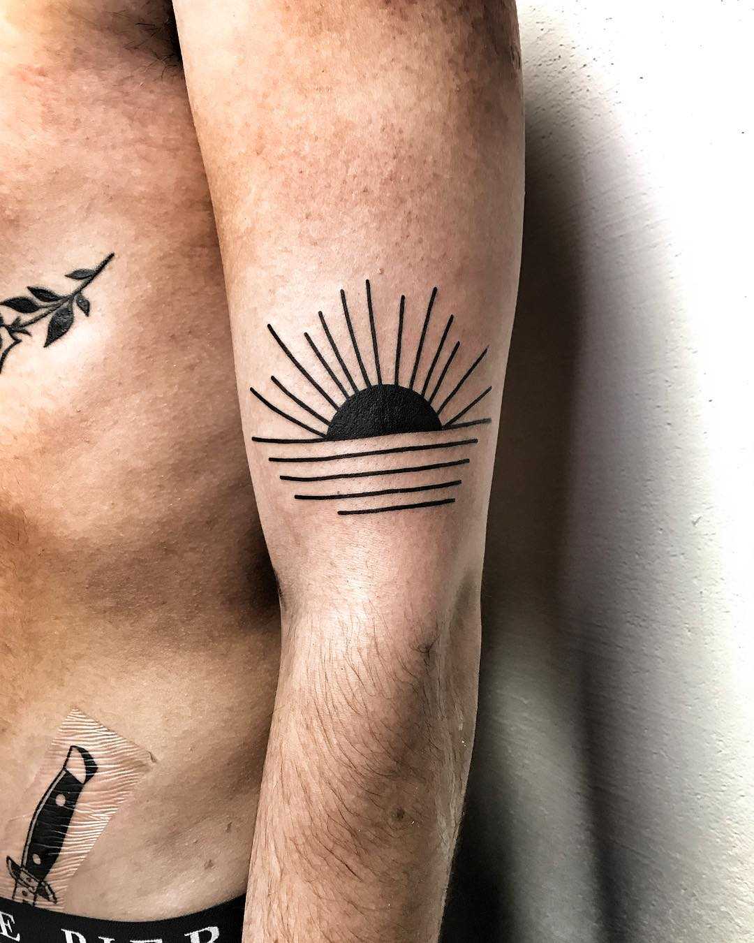 Black Sunset Tattoo By Mike Nofuck Tattoogrid