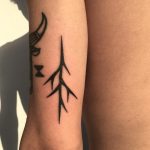 Black thorn tattoo by Agata Agataris