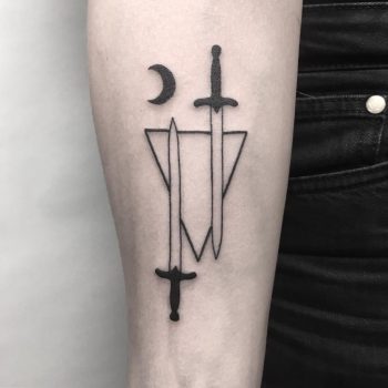 Deconstructed Tarot swords by Julim Rosa