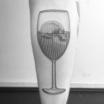 Drink your trouble tattoo by Francesco Rossetti