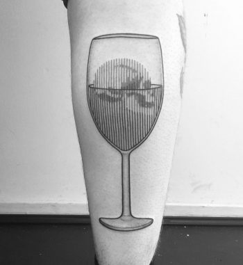 Drink your trouble tattoo by Francesco Rossetti