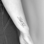 Edith Piaf's signature tattoo by Conz Thomas