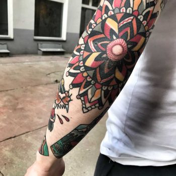 Elbow mandala by Mike Nofuck