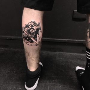 Abstract leaking barcode and zebra tattoo - Tattoogrid.net