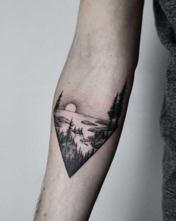 Fjord tattoo by tattooist Spence @zz tattoo