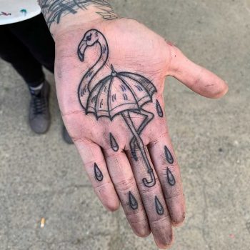 Flamingo tattoo by Luke.A.Ashley