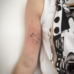 Gemini constellation tattoo by Kirk Budden