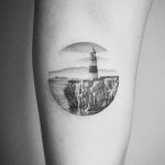 Gibraltar Point Lighthouse tattoo by Amanda Piejak