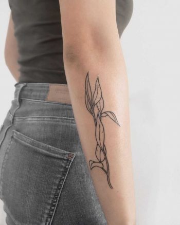 Hand-poked branch by Ann Gilberg